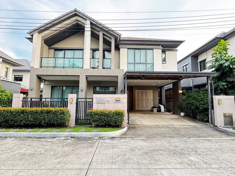 บ้านเดี่ยวให้เช่า : #A124125 ✅ 25/2/69  ให้เช่าบ้านเดี่ยว Bangkok Boulevard Rama 9📲📢สอบถาม ld line @condoboy