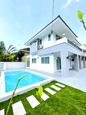 บ้านเดี่ยว หาดบางเสร่ : Pool Villa for Sale in Bang Saray near Sukhumvit Road Bang Saray