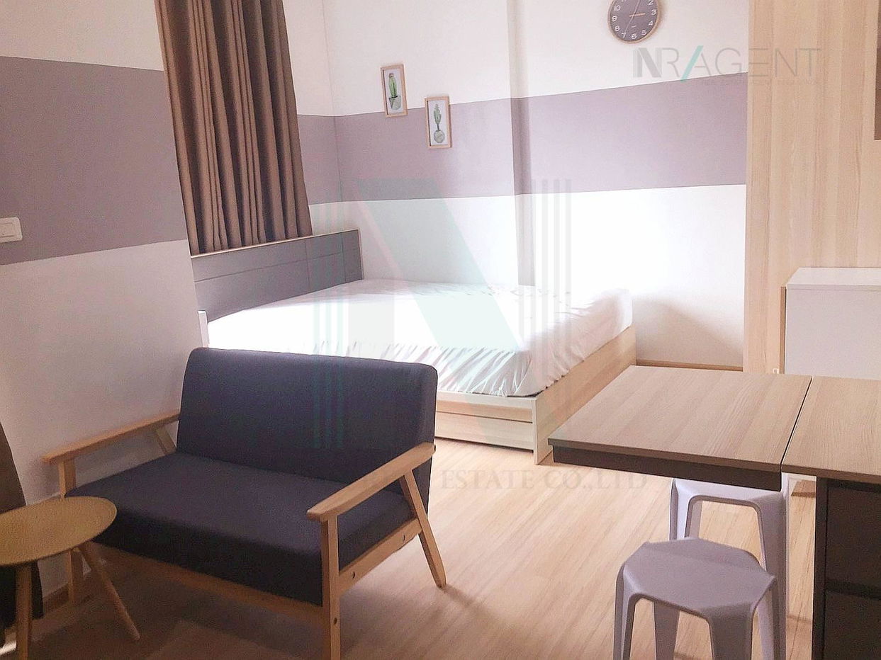 รูป 🎉 ให้เช่าคอนโด เดอะ เบส พระราม 9 - รามคำแหง อาคาร 1 ชั้น 17 สตูดิโอ ขนาด 26 ตรม ใกล้ เดอะมอลล์รามคำแหง - รูปที่ 2/8