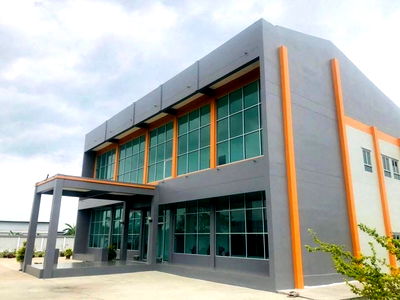 โรงงาน บางเสาธง สมุทรปราการ :  ขายโรงงานสำเร็จรูปพร้อมสำนักงาน ทำเลศักยภาพ ใกล้สนามบินสุวรรณภูมิ 