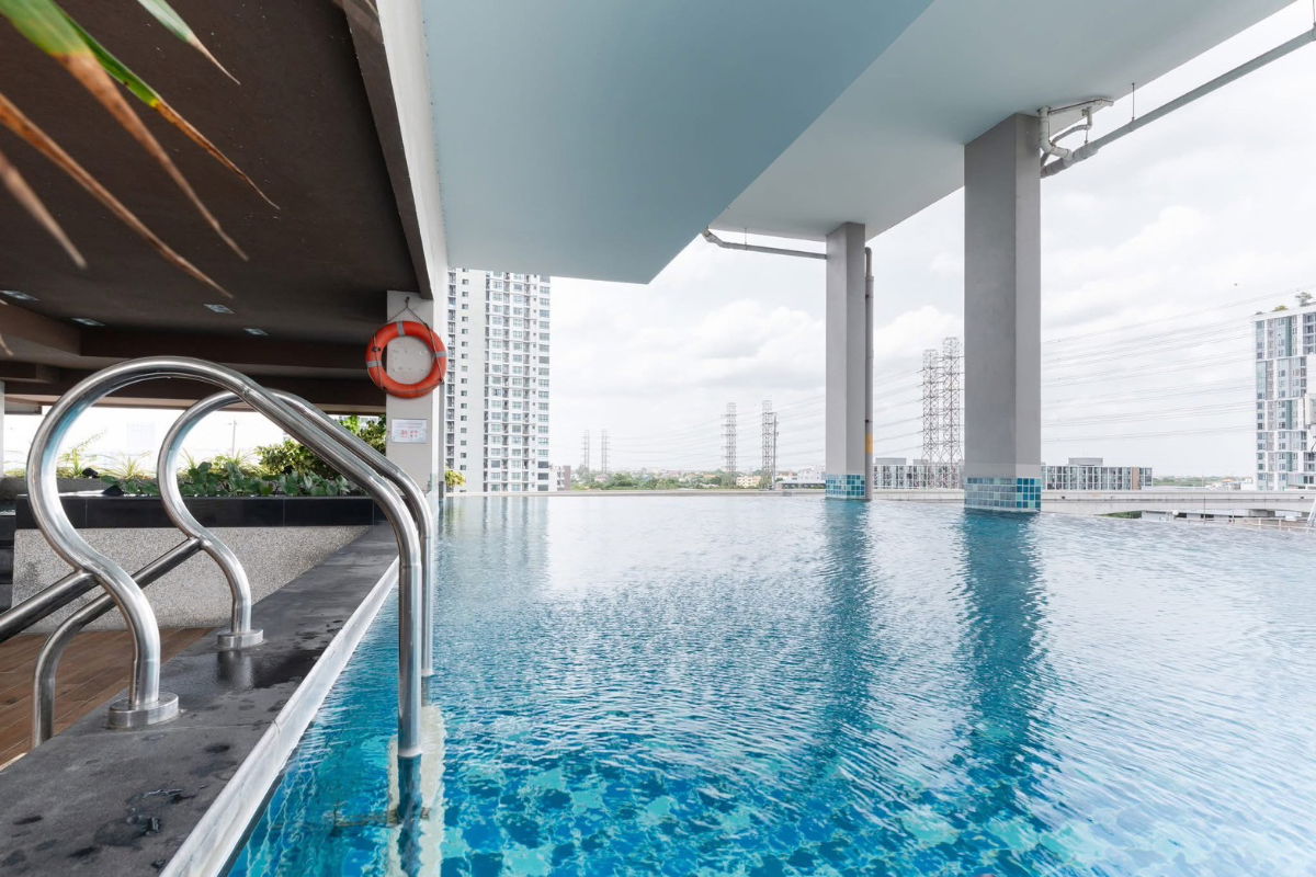 รูป 📌ให้เช่า  2 ห้องนอน  2  ห้องน้ำ    โซนแจ้งวัฒนะ  ใกล้รถไฟฟ้า  สถานี   MRT  เมืองทองธานี   ✨ - รูปที่ 21/26