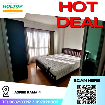 Condos for rent Kluai Nam Thai : #R9424 🎉 250269 Condo for rent: Aspire Rama 4