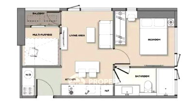 Condos for rent : 1-BR Condo at Cloud Thonglor-Phetchaburi near MRT Phetchaburi (ID 2675605)