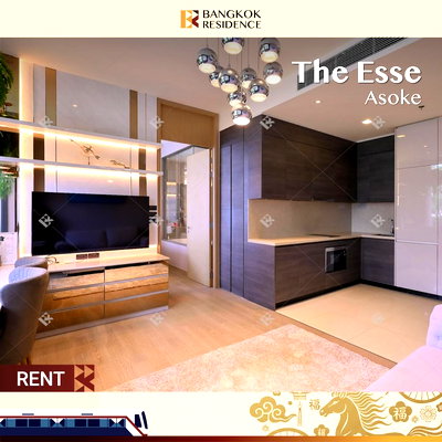 Condos for rent :  The Esse Asoke ✨ Beautiful Luxury-Designed Unit at a Special Price, Near BTS Asok 