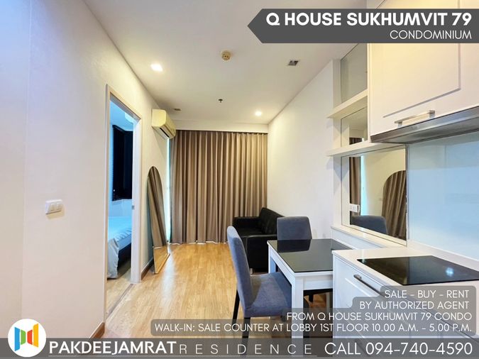 🅵🅾️🆁 🆁🅴🅽🆃 𝗤 𝗛𝗼𝘂𝘀𝗲 𝗦𝘂𝗸𝗵𝘂𝗺𝘃𝗶𝘁 𝟳𝟵 1 ห้องนอน 1 ห้องน้ำ  ขนาด 30 ตร.ม. 15,500 บาท / เดือน