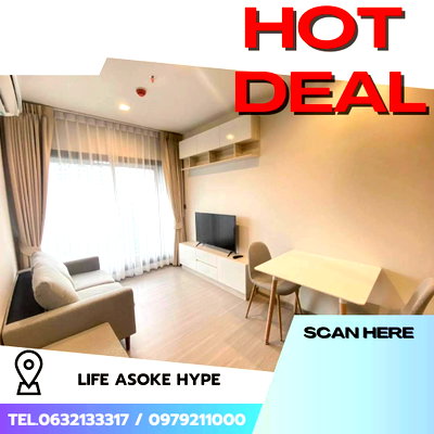 คอนโดให้เช่า : #E024 🎉260269 ให้เช่าคอนโด Life Asoke Hype