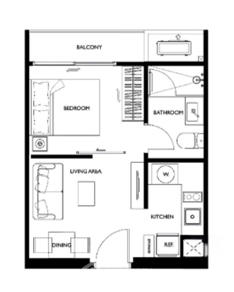 รูป คอนโด 1-ห้องนอน ที่ เอ็ม ทองหล่อ 10 ใกล้ BTS ทองหล่อ (ID 2678592) - รูปที่ 8/8