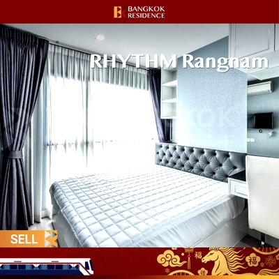 ขายคอนโด : ✨ Modern City Living at Rhythm Rangnam near Bts Victory Monument