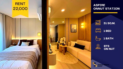 Condos for rent : 🌿 Brand-new fully furnished condo with open view and great breeze — only 200 m to BTS On Nut. Comfortable city living made easy 💫