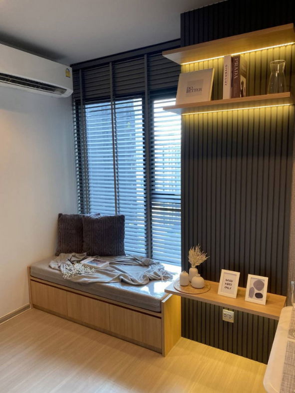 รูป ให้ เช่าห้องชุด *หลังมุม* Life Asoke - Rama 9 40 ตรม 2 นอน 1 น้ำ 1 ห้องนั่งเล่น Fully Furnished ใกล้ MRT พระราม 9 - รูปที่ 3/12
