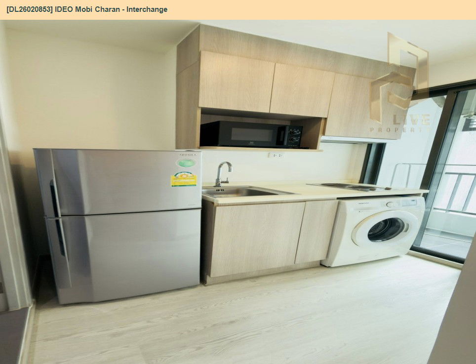 รูป DL26020853 ให้เช่าคอนโด ไอดีโอ โมบิ จรัญ - อินเตอร์เชนจ์ (IDEO Mobi Charan - Interchange) ใกล้ MRT บางขุนนนท์ พร้อมเข้าอยู่ โทรด่วน 0653619502 LineID @897iyzll - รูปที่ 10/10