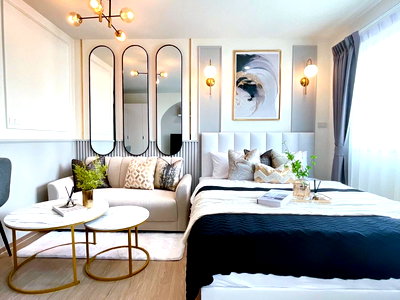 Condos for sale : CS197  Brand new condo at WELA Ramkhamhaeng 186, right next to the BTS Keha Ramkhamhaeng station (low-rise 8 floors) 🔥