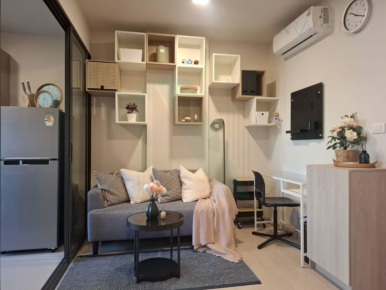 รูป ให้เช่าคอนโด ดีคอนโด คาล์ม รามคำแหง 40 อาคาร 1 ชั้น 4 1 ห้องนอน ขนาด 29 ตรม ใกล้ ตลาดนัด กกท. - รูปที่ 6/8