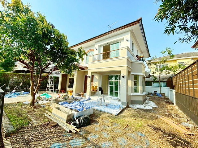 รูป ถ.เทศบาล2 ราชพฤกษ์ บางกรวย-ไทรน้อย MRTคลองบางไผ่2.2กม.บ้านทั้งหลัง 3นอน 3น้ำ ตลาดบางบัวทอง 800 ม. 62ตร.วา - รูปที่ 2/8