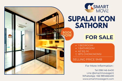 Condos for sale Sathorn Thani Tower : 🔥 Sale Empty room !! high floor 11++ !! 🔥 Code C20260100033.....Supalai Icon Sathorn, 1 bedroom, 1 bathroom, Partly Furnished, Special Deal!!📣📣