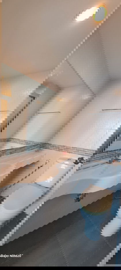 รูป ให้เช่าห้องแต่งพร้อม เฟอร์ครบ ห้องใหญ่ วิวดี ราคาถูก ใกล้ ARL และ MRT สถานีหัวหมาก - รูปที่ 13/14