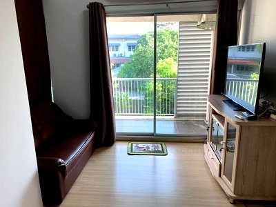 Condos for rent BTS On Nut : 🎊 For Rent Condo A SPACE SUKHUMVIT 77 Building H, Floor 3,1 bed room, Room size 36.00 sqm