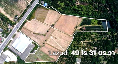 ที่ดิน การไฟฟ้าส่วนภูมิภาคจอมทอง เชียงใหม่ : ขายที่ดิน 49 ไร่ติดกับบถนนเส้นหลักพร้อมวิวภูเขา