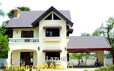 บ้านเดี่ยว วิทยาลัยอาชีวศึกษาเชียงใหม่ : ขายบ้าน 3 ห้องนอนพร้อมที่ดิน 1 ไร่ ใกล้สนามบินเชียงใหม่