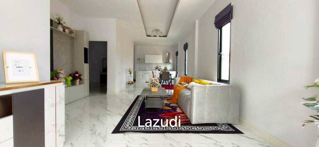 รูป บ้านเดี่ยวชั้นเดียวสไตล์โมเดิร์น 150 ตร.ม. พื้นที่ใช้สอยกว้าง ย่านโป่ง บางละมุง - รูปที่ 2/26