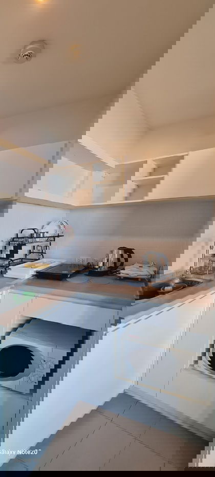 รูป ให้เช่าห้องแต่งพร้อม เฟอร์ครบ ห้องใหญ่ วิวดี ราคาถูก ใกล้ ARL และ MRT สถานีหัวหมาก - รูปที่ 7/14