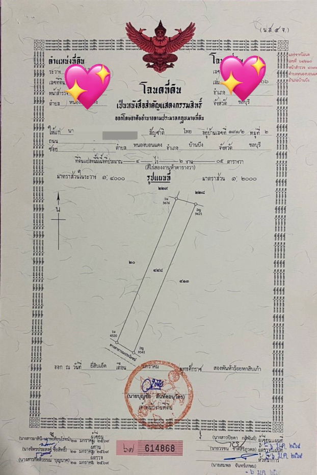 รูป ที่ดินเปล่า 4-2-05 ไร่ ( ต.หนองบอนแดง อ.บ้านบึง จ.ชลบุรี) - รูปที่ 4/4