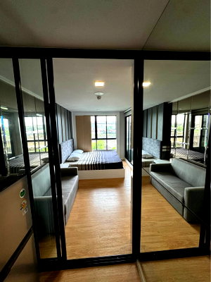 Condos for rent Rangsit Market : 💖 Cozy & Fully Built-in! Atmoz Kanaal Rangsit | Building A, 3rd Floor | 24.2 sqm | Fully Furnished with Washing Machine | 10,500 THB/Month