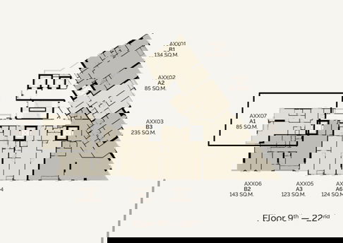 Luxury Condo for Sale 2 Bedroom 85 sqm 18th Floor High-End Finished Price 32.5M THB