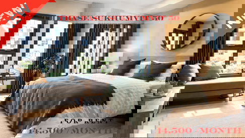 🍀🍀🍀Stylish room✨For Rent📍The Base Sukhumvit 50 (Line: @rent2022) ✨ Ready to move in 🔖 Property Code: A09082