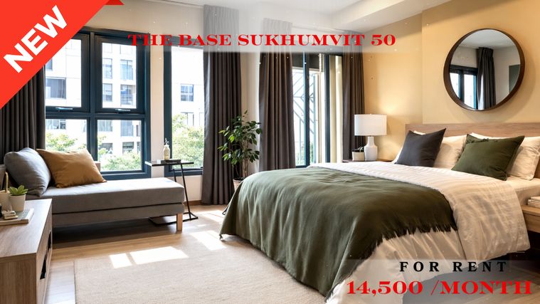 🍀🍀🍀Stylish room✨ให้เช่า📌เดอะเบส สุขุมวิท50 (Line:@rent2022) พร้อมเข้าอยู่ ✨ A09082