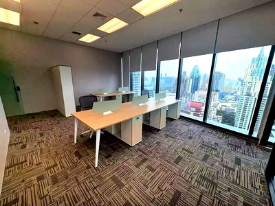 Office for rent Pathum Wan : For RENT Serviced Office PIER111 55sqm Ready to Move Near BTS Chit Lom Central World Pratunam Siam Paragon