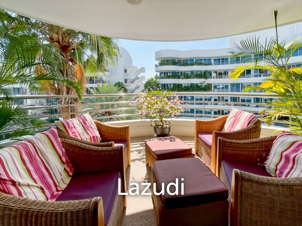 รูป คอนโดติดหาดหัวหิน 2 ห้องนอน ขนาด 120 ตร.ม. วิวสระว่ายน้ำและสวน - รูปที่ 3/30