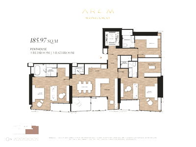 Condos for sale : 🌟 PENTHOUSE at AROM Wongamat – 3 BEDROOMS / 3 BATHS