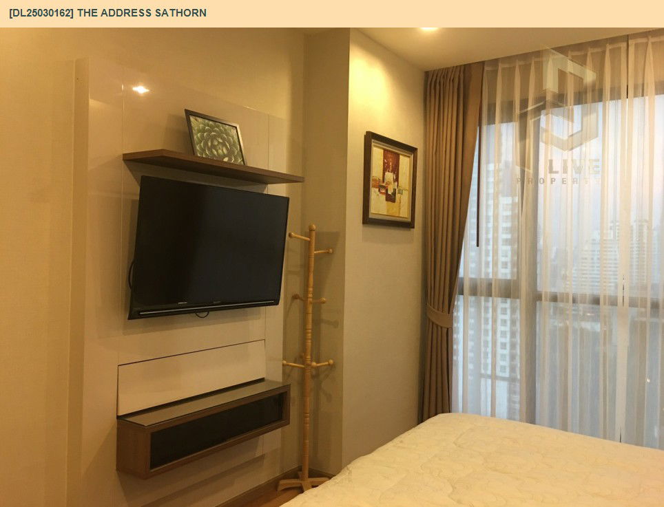 รูป DL25030162 ให้เช่าคอนโด ดิ แอดเดรส สาทร (The Address Sathorn) ใกล้ BTS เซ็นต์หลุยส์ พร้อมเข้าอยู่ โทรด่วน 0614453194 LineID @162cjixi - รูปที่ 5/9
