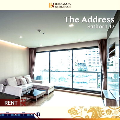 เช่าคอนโด BTS เซนต์หลุยส์ :  The Address Sathorn 12 💚 ห้องสวย เฟอร์ครบ พร้อมเข้าอยู่ ใกล้ BTS เซนต์หลุยส์ 