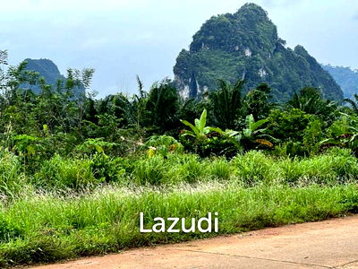 Land for sale Krabi : 5200 sqm scenic mountain view land for sale in Nong Thale Krabi.