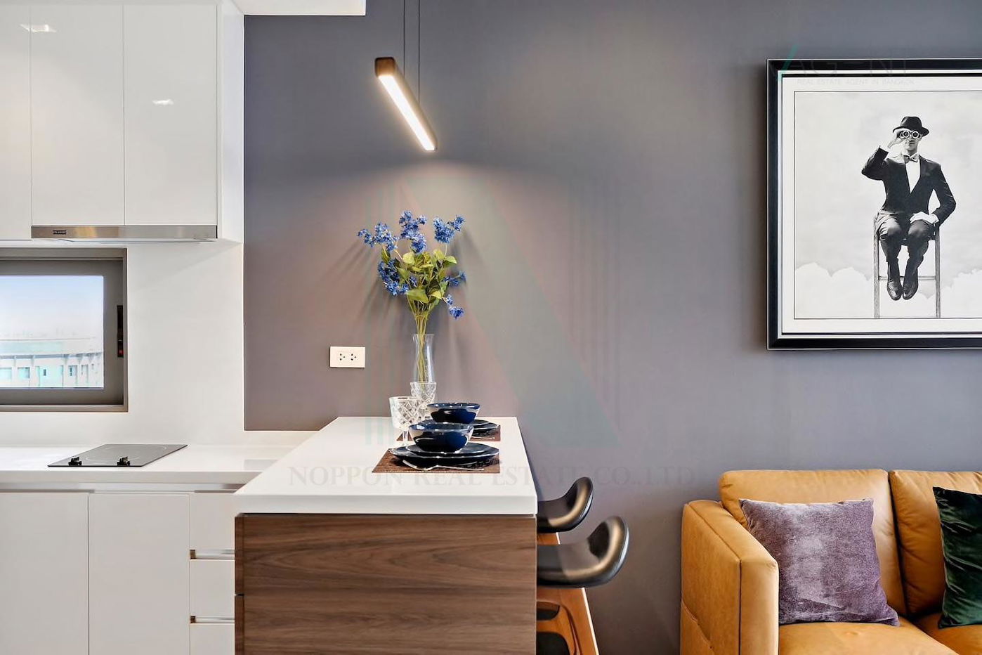 รูป 📣Nice room!📣 ให้เช่าคอนโด นาราไนน์ อาคาร 1 ชั้น 40 1 ห้องนอน ขนาด 43.00 ตรม ใกล้ แบ้งคอกซิตี้ ทาวเวอร์ - รูปที่ 7/8