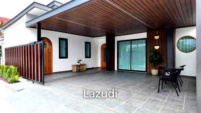 บ้านเดี่ยว คิงเพาเวอร์ พัทยา คอมเพล็กซ์  : บ้านเดี่ยวชั้นเดียว 150 ตร.ม. โมเดิร์นสวยครบ น้องปรือ บางละมุง