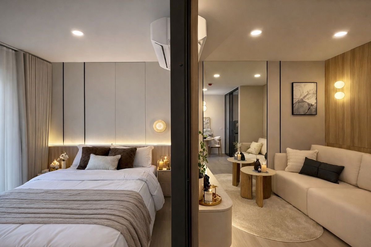 รูป 🍀🍀🍀Beautiful condo🌸 ให้เช่า📍แอสปาย อ่อนนุช สเตชั่น (Line:@rent2022) พร้อมเข้าอยู่ ✨ A10772 - รูปที่ 3/15