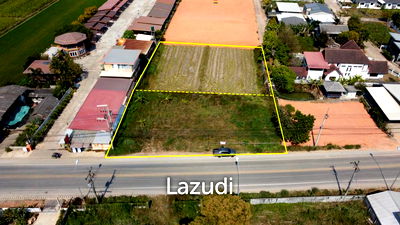 ที่ดิน เชียงราย : ขายที่ดิน 1 ไร่ 2 งานติดถนนหลักสำหรับทำธุรกิจหรือสร้างบ้าน