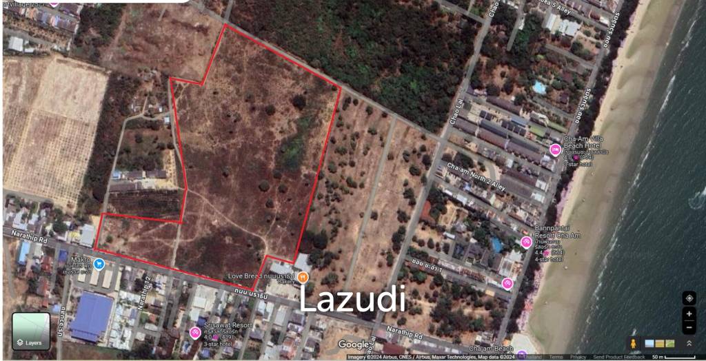 รูป 101,076.0 ตร.ม.ที่ดินสำหรับ ขายใน ชะอำ - รูปที่ 1/6