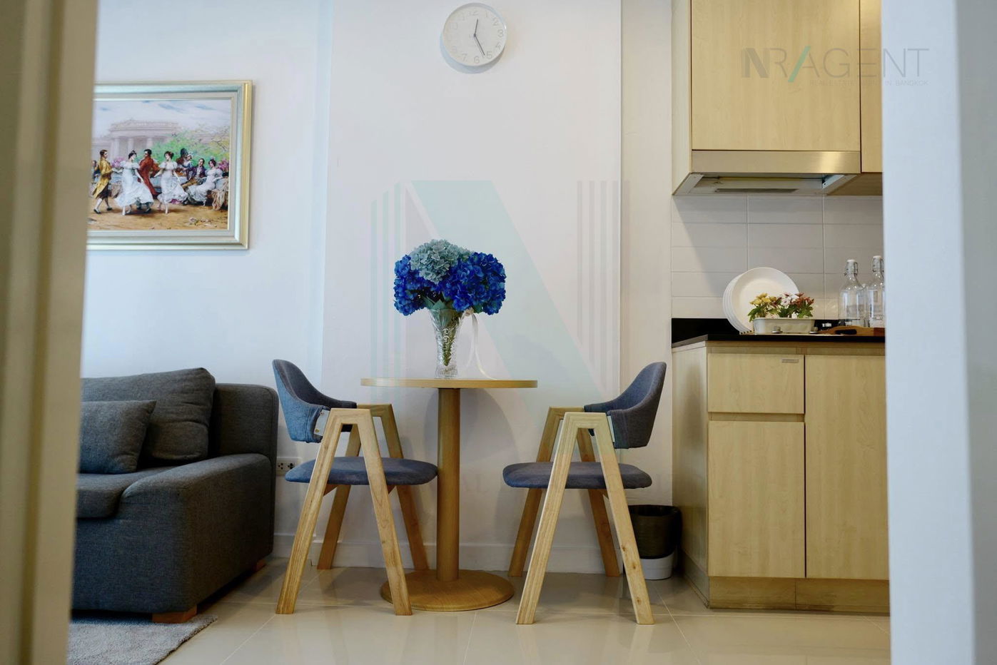 รูป ให้เช่าคอนโด ไอดีโอ รัชดา-ห้วยขวาง อาคาร 1 ชั้น 12 1 ห้องนอน ขนาด 35 ตรม ใกล้ The Street รัชดา - รูปที่ 4/8