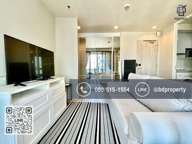 Bestdeal ให้ด่วน!!! 2 ห้องนอน ราคา 24,000 บาท/เดือน ห้องสวย Fully Furnished  "IDEO MOBI RAMA 9"    ใกล้MRTและเซ็นทรัลพระราม 9 เพียง 80 ม.