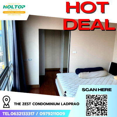 คอนโดให้เช่า : #R9457 🎉 280269 ให้เช่าคอนโด The Zest Condominium Ladprao 