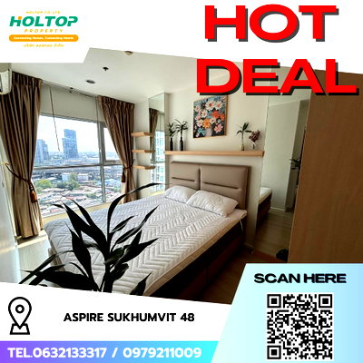 คอนโดให้เช่า : #R9461 🎉 240169 ให้เช่าคอนโด Aspire Sukhumvit 48