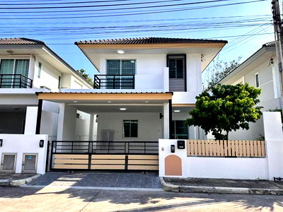 เช่าบ้านเดี่ยว ม.เกษตรศาสตร์ ศรีราชา : ให้เช่าบ้านเดี่ยว ม.เดอะทรี หนองยายบู่ ศรีราชา