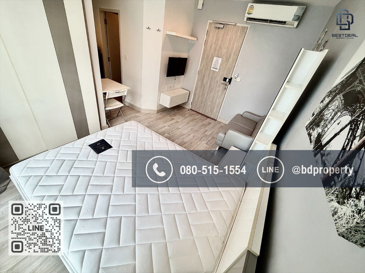 รูป Bestdeal ให้เช่า Studio 22ตรม.ราคา 13,500/เดือนเท่านั้น เฟอร์นิเจอร์และเครื่องใช้ไฟฟ้าครบ “IDEO MOBI RAMA 9” ใกล้MRT และ เซ็นทรัลพระราม 9 เพียง 80 ม. - รูปที่ 5/11