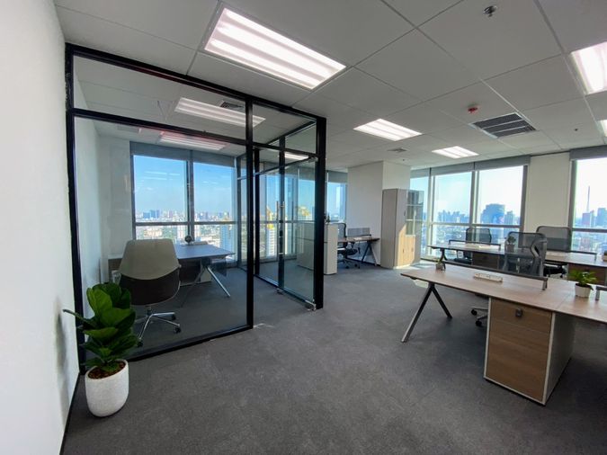 ให้เช่า พื้นที่สำนักงาน พร้อมใช้งาน WoKii @V One Tower 72ตรม ใกล้ MRT พระราม9 เซ็นทรัล พระราม 9 รพ.พระราม 9 ตกแต่งครบ พร้อมเฟอร์นิเจอร์