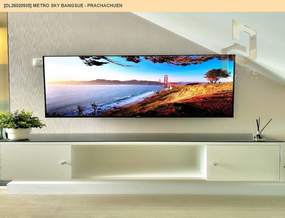 รูป DL26020935 ให้เช่าคอนโด เมโทร สกาย บางซื่อ - ประชาชื่น (Metro Sky Bangsue - Prachachuen) ใกล้ MRT บางซ่อน พร้อมเข้าอยู่ โทรด่วน 0656133286 LineID @534wlwof - รูปที่ 6/13