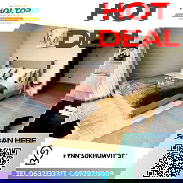 #R9445  🎉 280269 ให้เช่าคอนโด Fynn Sukhumvit 31